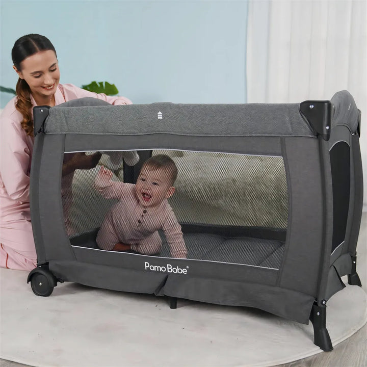 Pamo Babe: Cuna Prctica 5 En 1 Con Seguridad Y Comodidad