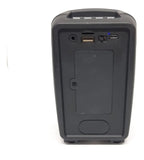 Parlante Portátil Mini Cabina Bluetooth Luz Led Radio Fm Negro