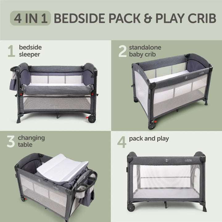 Moisés 4 En 1 Cuna Portátil Para Bebé Con Bolsa De Viaje