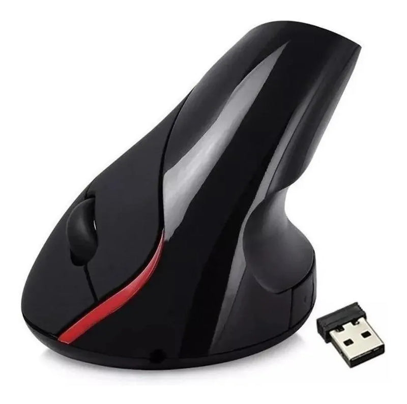 Mouse Vertical Inalámbrico Recargable Weibo Wb-881 Negro