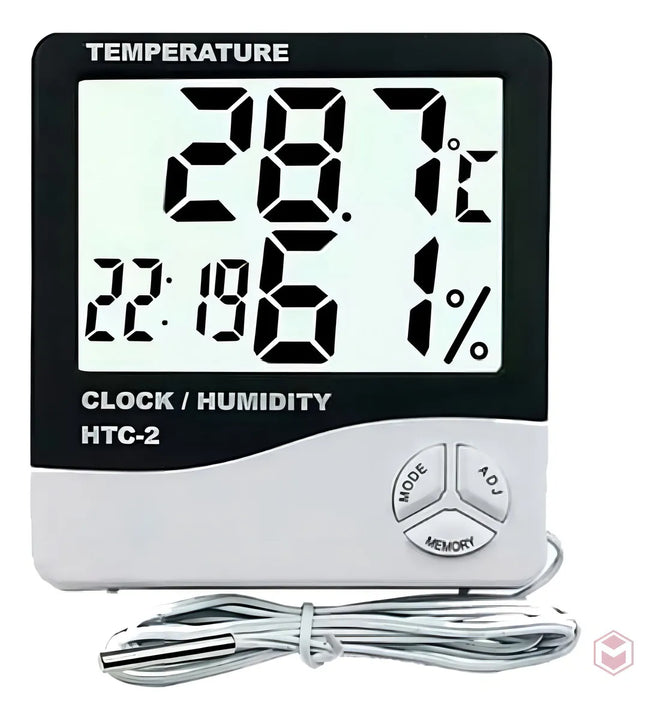 Termohigrometro Digital Higrometro,termometro,reloj Alarma