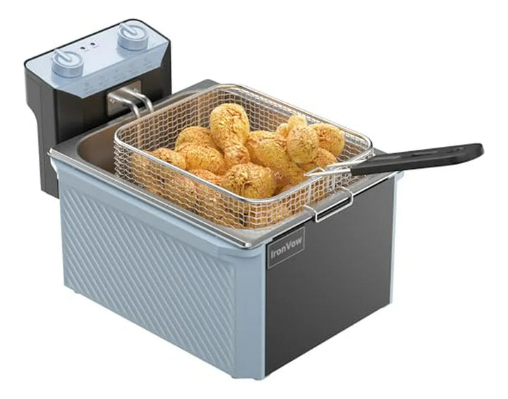 Freidora Eléctrica De Acero Inoxidable 10 6qt Para Restauran