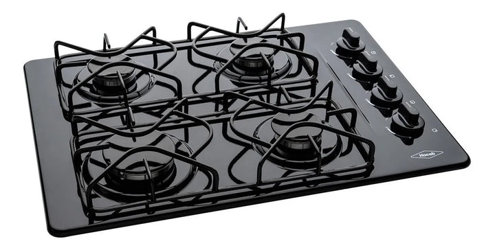 Estufa De Empotrar Esmaltada 60x43 Cm Gas Natural Haceb Color Negro