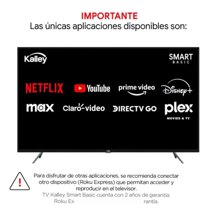Tv Kalley 55 55sb300 4k Uhd Smart Tv + Roku Express