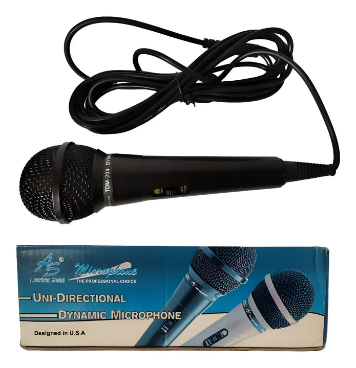 Micrófono Dinamico Karaoke Alámbrico Conexion Audio Parlante Diseño 1