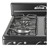 Estufa De Piso Con Horno Abba 4 Pts Gn Negro At 101-1n N