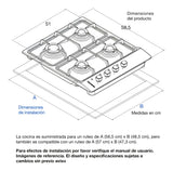 Estufa A Gas Natural 4 Puestos Challenger- Ref. Sg6050