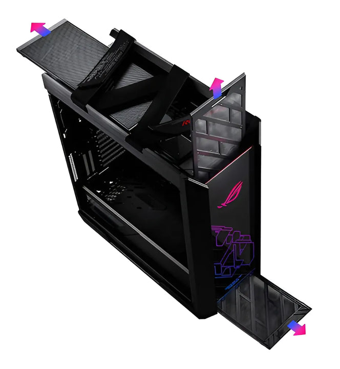 Carcasa Para Computadora Asus Rog Strix Helios Gx601 Rgb Mid Color Negro