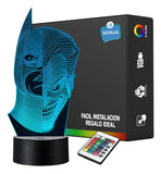 Lámpara Led Batman Guasón Joker Holograma Decoración Regalo Negra
