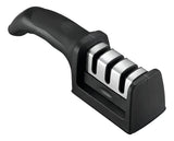 Afilador De Cuchillos Tijeras Navajas En Acero Inoxidable Color Negro