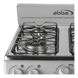 Estufa De Piso Con Horno Abba 4 Pts Gn Gris At 101-5n G