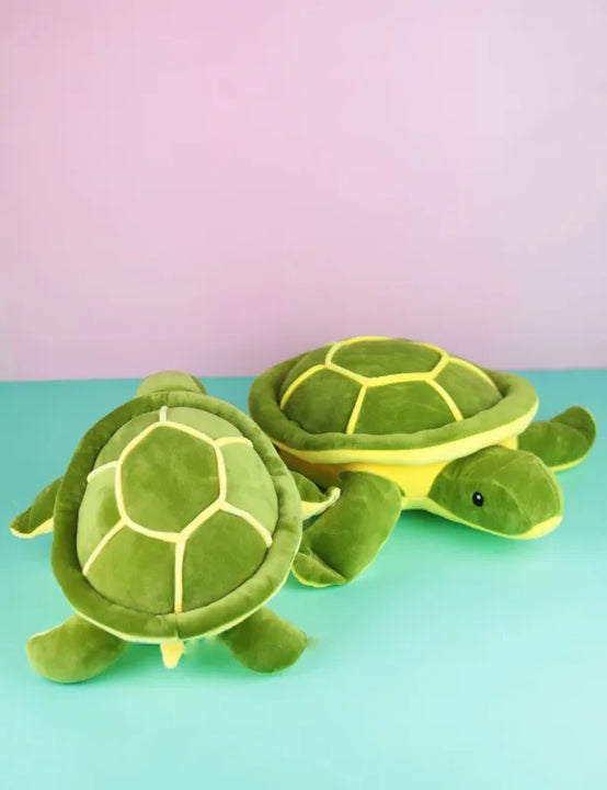 Peluche Tierna Tortuga + Chocolate Regalos Detalles Suave - Verde Lima
