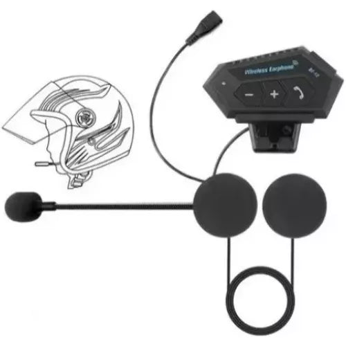 Intercomunicador Para Moto Bt12 Auriculares Casco Bluetooh