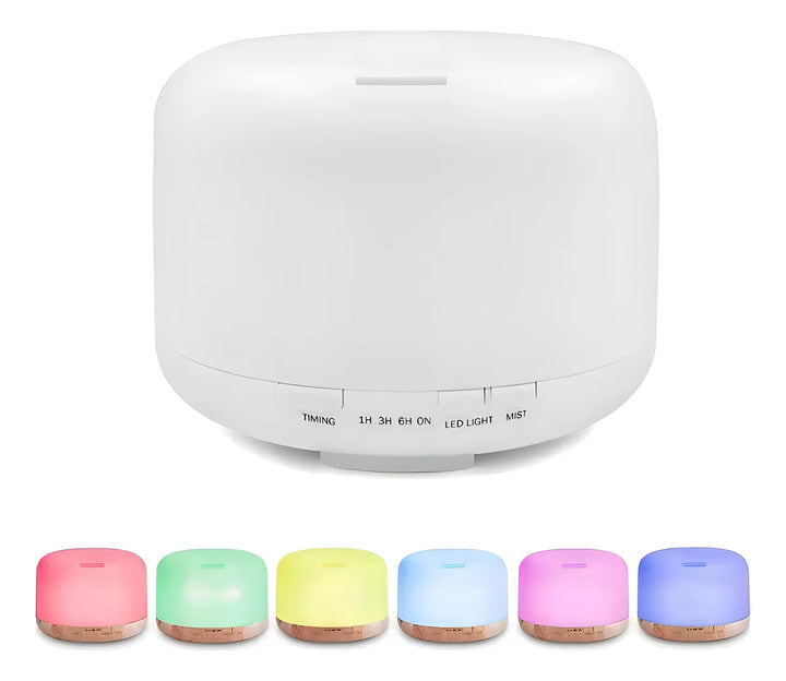 Humidificador Difusor 500 ml ultrassônica Residencial Ultrassônico 500ml con voltaje de blanco