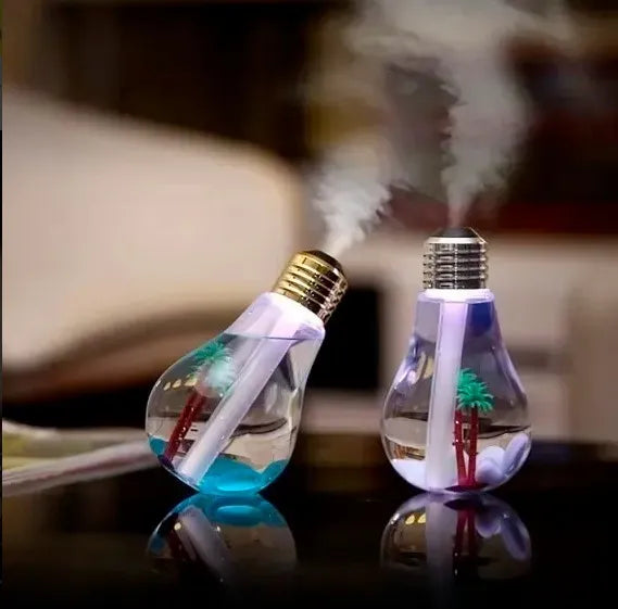 Aromatizador De Bombillo Humidificador Usb Eléctrico Esencia - Blanco