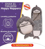 Peluche Almohada Y Saco De Dormir - Happy Nappers Tiburón