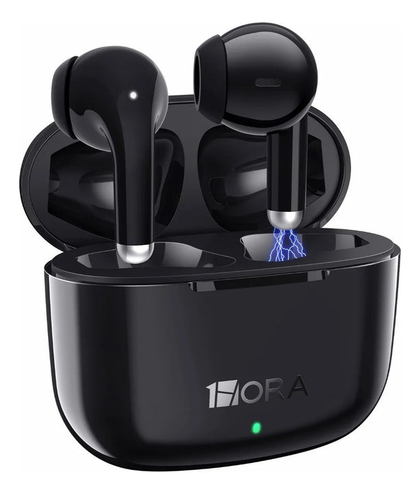 Audífonos In-ear Inalámbricos 1Hora AUT203 Color Negro Bluetooth 5.3 con Micrófono
