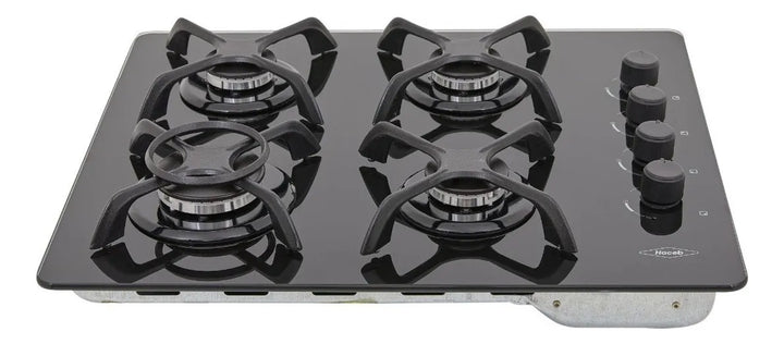 Estufa De Empotrar Cristal 60x43 Cm Gas Natural Haceb Color Negro