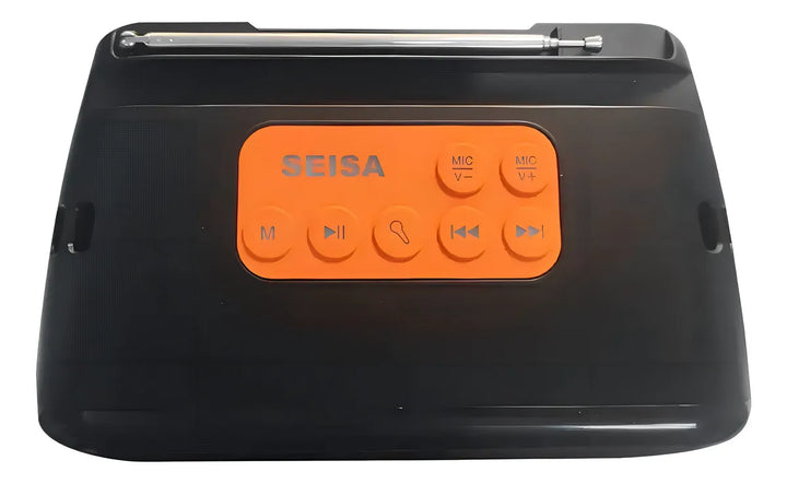 Parlante Radio Bluetooth Portatil Microfono Micro Sd Fm Color Gris