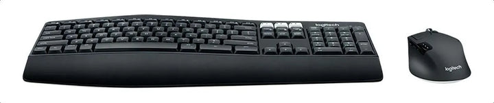 Kit de teclado y mouse inalámbrico Logitech MK850 Español Latinoamérica de color negro