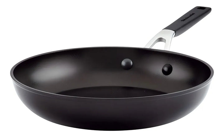 Sartén 31cm anodizado duro, antiadherente, Negro Onyx KitchenAid.