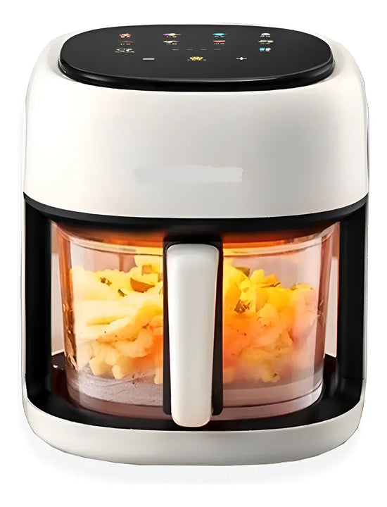 Freidora De Aire Schaffhausen Air Fryer Digital 8 Litros Blanco