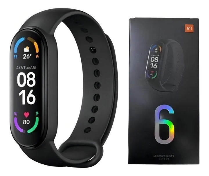 Smartwatch M6 Smartband Banda Inteligente Color De La Caja Negro Color De La Malla Rosa