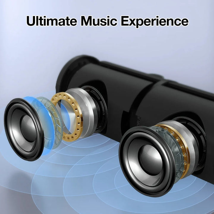 Bocina Bluetooth Portátil, 1hora Boc060 Bluetooth 5.1 Negro