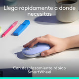 Logitech Pop Icon, Combo Teclado Y Mouse Bluetooth, Lila Mouse Lavanda Teclado Lavanda