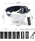 Cortador De Verduras De Cesta Húmeda De Cocina Multifunción