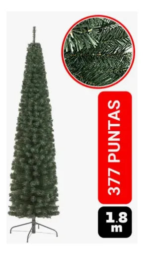 Árbol De Navidad, Pino Vela. De 1.80 Mtrs. Verde