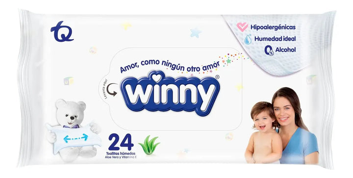 Toallitas Winny Aloe Vera X24