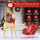 Decoraciones Navideñas Exterior: Reno 3d Con 160 Luces Led