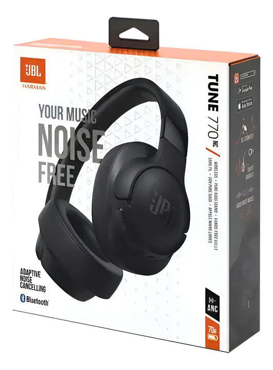 Audífonos JBL Tune 770NC Cancelación de Ruido 70 Horas Batería Color Negro
