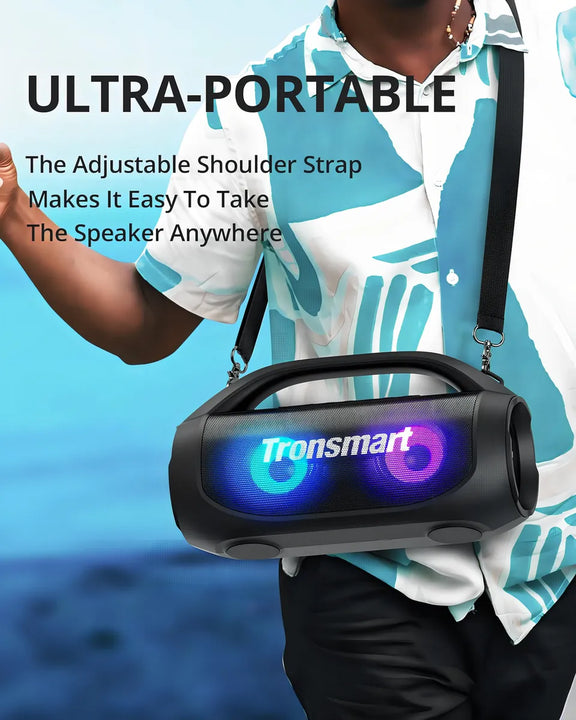Tronsmart Bang Se Altavoz Bluetooth Portátil, Led Colorido Y