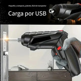 Atornillador Inalambrico Recargable 50 En 1 Con Estuche - Negro - 50