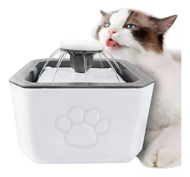 Fuente De Agua Para Gatos Perros Bebedero Para Mascotas Con 2 Filtros