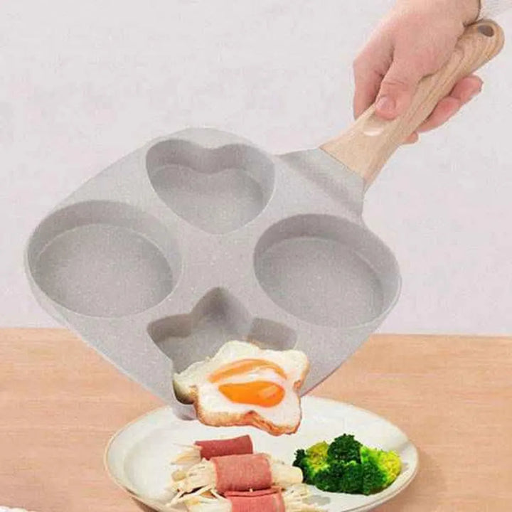 Sarten Antiadherente Estrella Corazon Huevos Pancakes 4 Pues Gris Oscuro