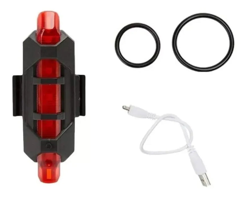 Luz Linterna Recargable Usb Led Bicicleta Delantera O Trasera