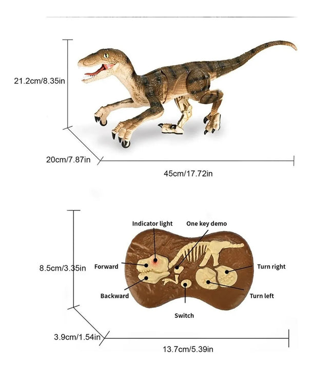 Dinosaurio Juguete A Control Remoto T Rex Sonido Niños