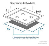 Estufa Electrica Challenger 220v Sd6104 - Acero Inox Gris
