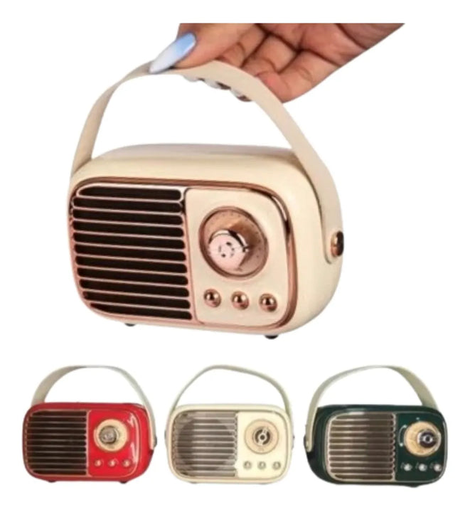 Radio Fm Vintage Bluetooth Recargable Parlante 5w Usb Variado