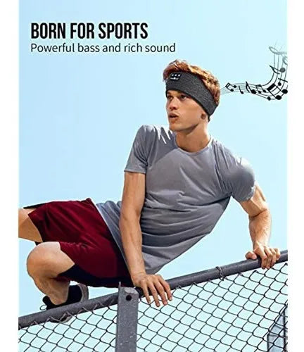 Diadema Con Auriculares Bluetooh Musicozy /deportiva-dormir Black