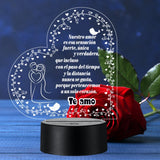 Lámpara De Noche Regalo Para Pareja Novios Amor Decoración Negro