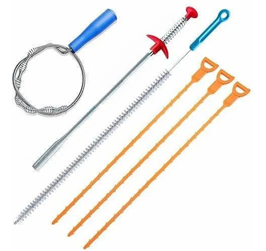 Desatascador De Desagües Y Limpiador De Tuberías - Pack De 6
