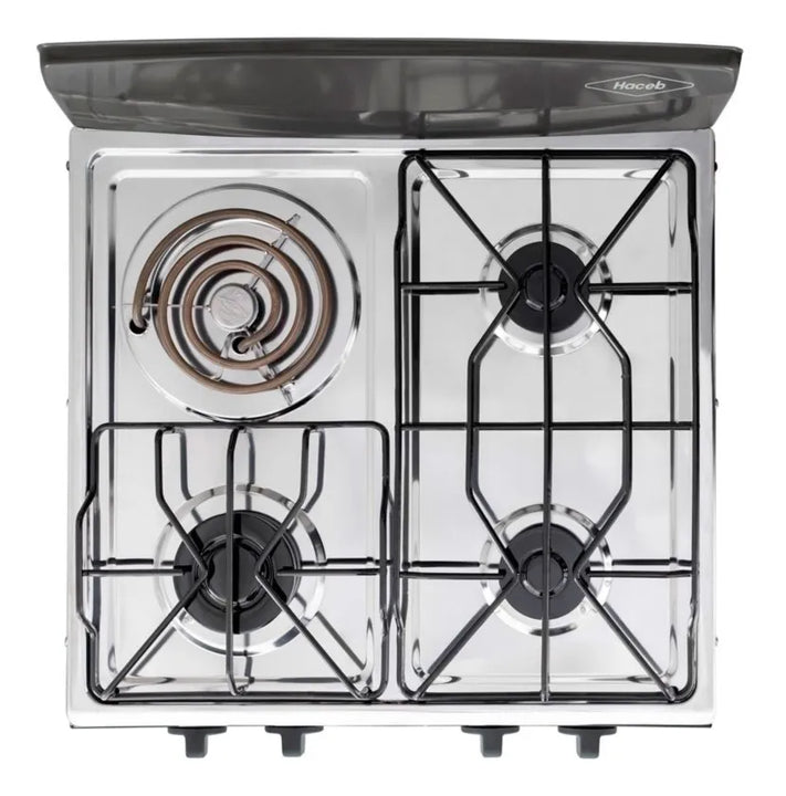 Estufa De Mesa Avellana Torre Mixta 3x1 Gp Plata Haceb Plateado