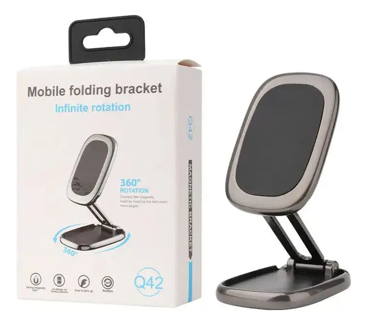 Soporte Magnético Imantado Para Celular De Auto 360° Color Gris Oscuro