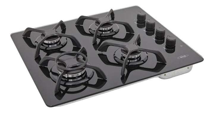 Estufa De Empotrar Cristal 60x43 Cm Gas Natural Haceb Color Negro