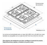 Estufa A Gas Natural 4 Puestos Challenger / Acero Inoxidable Color Plateado