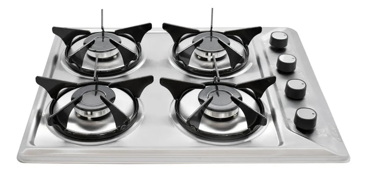 Estufa Empotrar Acero Inoxidable 53 *41 Cm Gas Natural 5609 Color Gris